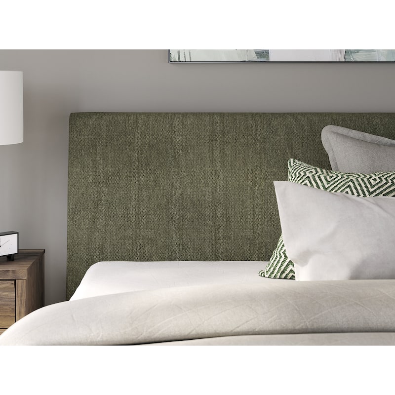 Signature Design by Ashley Zadilyn Sage Green Upholstered Bed with Roll Slats