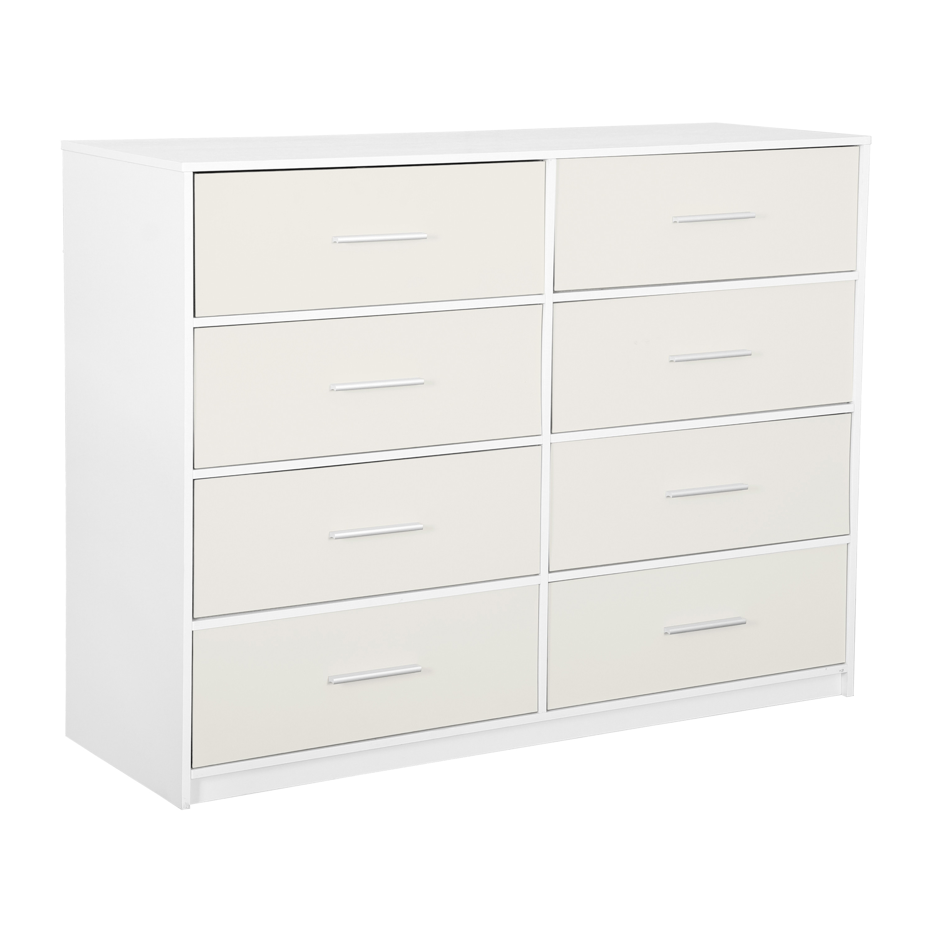 white eight drawer dresser Contemporary High Gloss Eight-Drawer Dresser, Chest of Drawers - Bed Bath & Beyond size bottom bunk extension kit trundle nightstand mirror and chest are also available. Astrid White Wood 8-Drawer Dresser