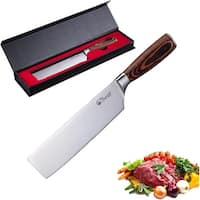 Koku Pro Japanese Knife - Pro 8 Sharp Chef Knife - Kevlar Gloves - Knife Set, Large