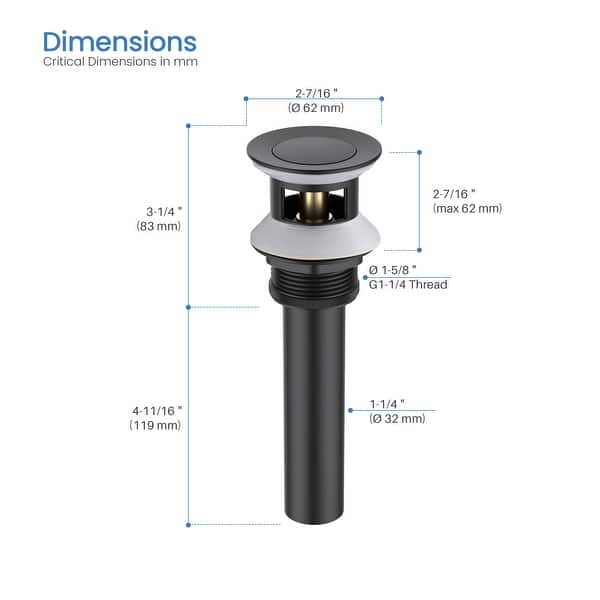 dimension image slide 0 of 4, Circular X 8" Bathroom Sink Widespread Faucet with Drain Assembly