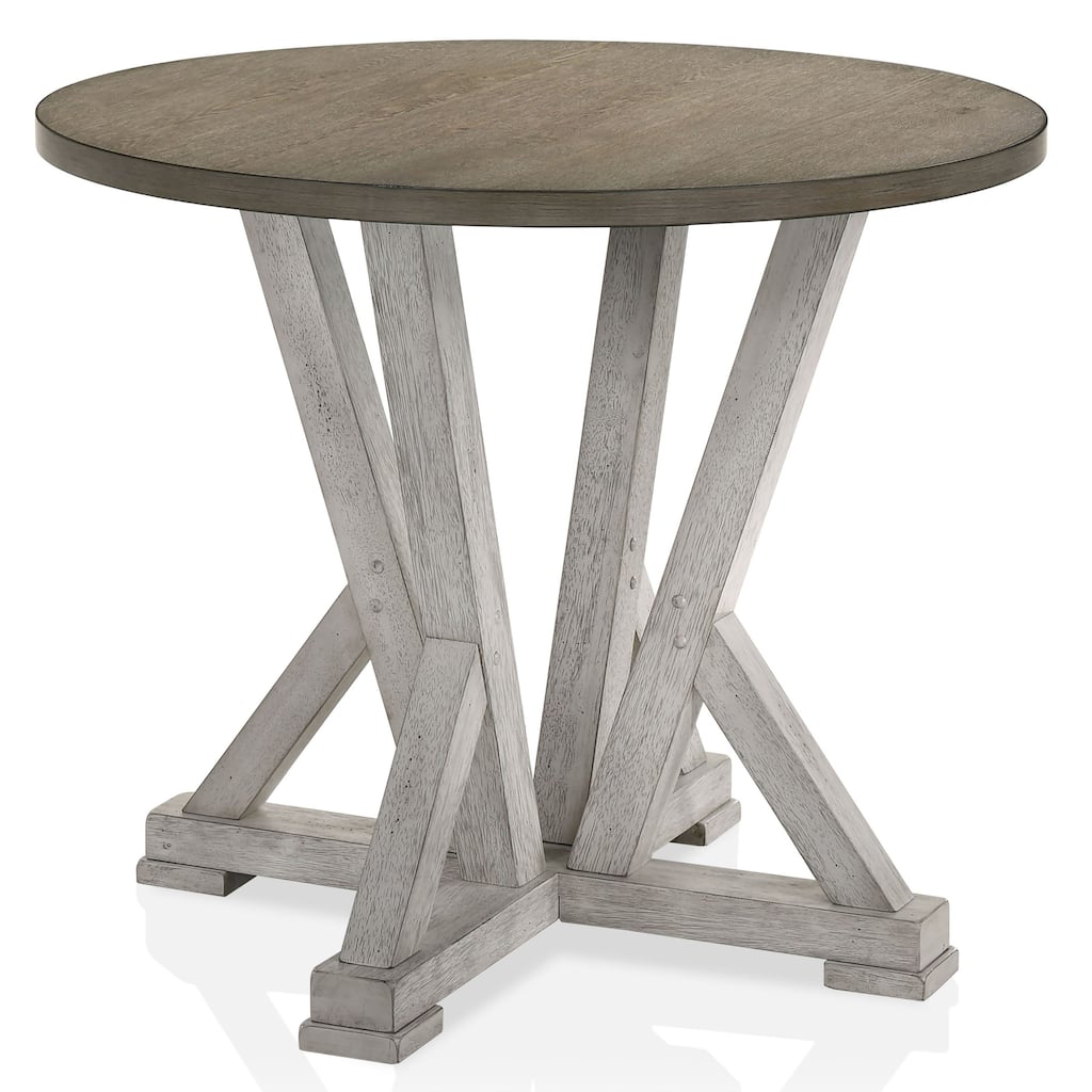 Theile Ash Brown 48-inch Round Counter Height Table by Furniture of America