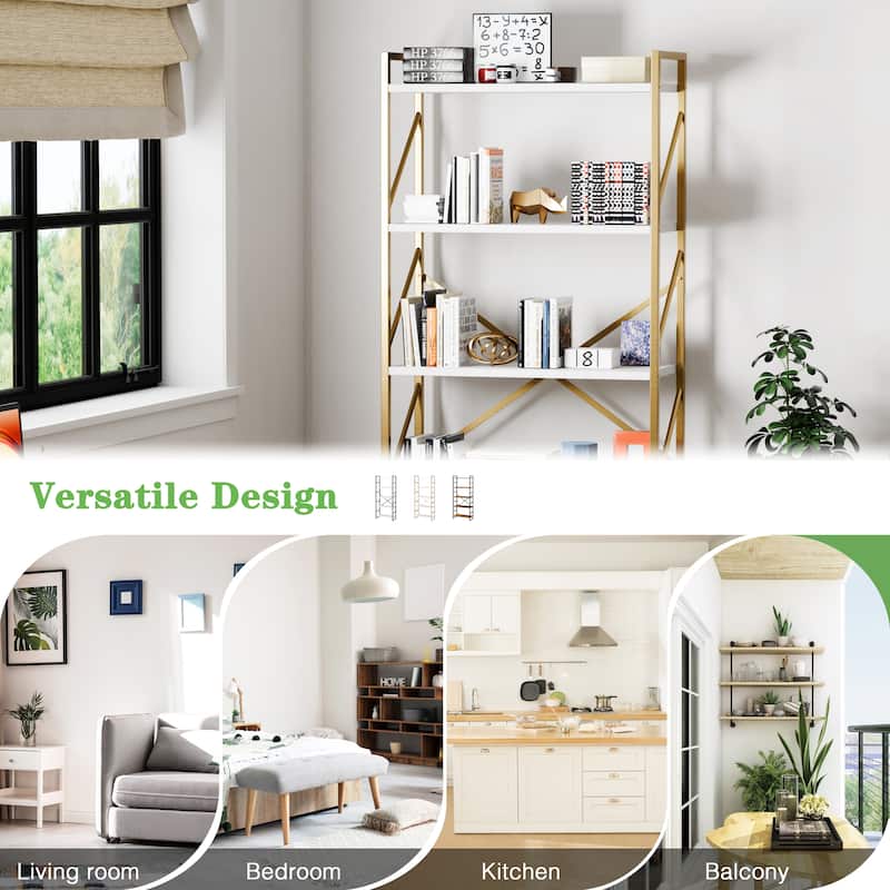 Futzca 5 Tier Storage Bookshelf