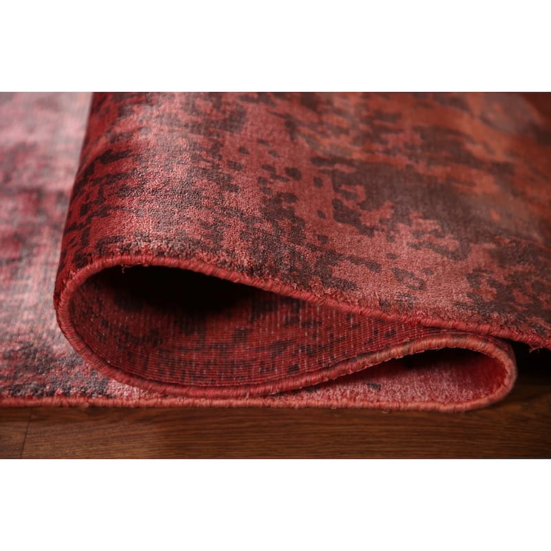 All-Over Abstract Modern Area Rug Handmade Wool Carpet - 5'0"x 8'1"