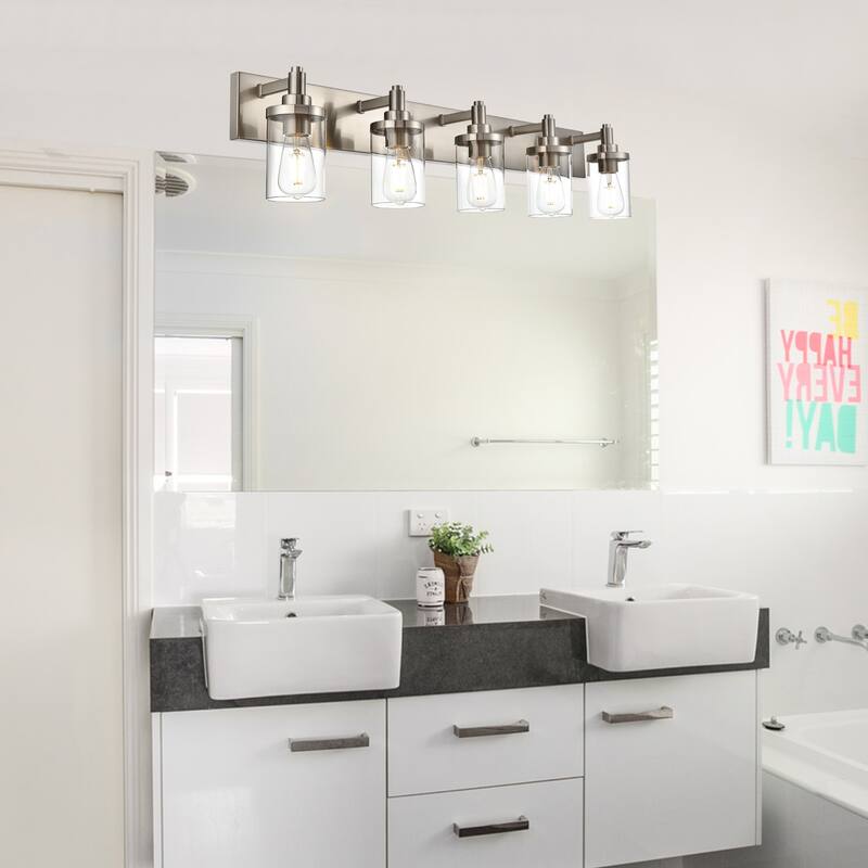 Modern Bathroom Lights with Clear Shape