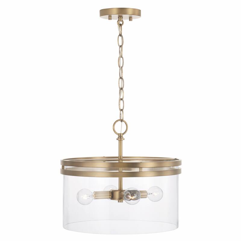 Fuller 4-light Convertible Semi-Flush/ Pendant