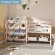 preview thumbnail 6 of 17, Kids Toy Storage Organizer, Toy Organizer with 2 Tier Bookshelf, Toy Storage with Shelf and 12 Toy Bins