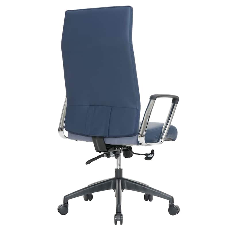 Hilton Modern High Back Ergonomic Leather Office Chair with Adjustable Height, Swivel, and Tilt for Conference or Executive Desk