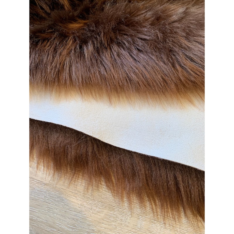 Ovella Home Premium Luxurious Faux Sheepskin 3-Pelt Plush Shag Area Rug - 3' x 5'6' - 3' x 6'