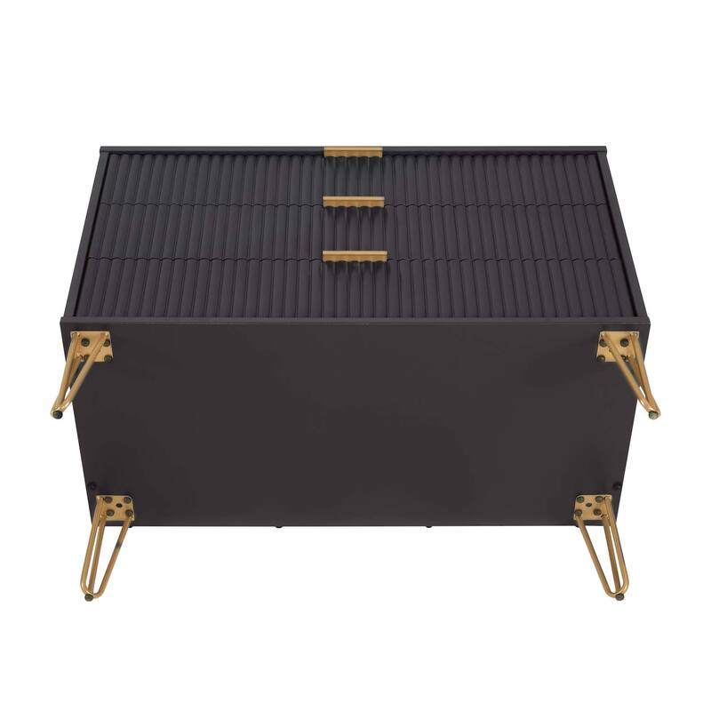 Manhattan Comfort 3-Piece Dumbo Modern Multi Dresser Nighstand Set