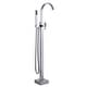 preview thumbnail 22 of 31, WOWOW Single-Handle Waterfall Freestanding Tub Faucet with Handshower Brushed Nickel