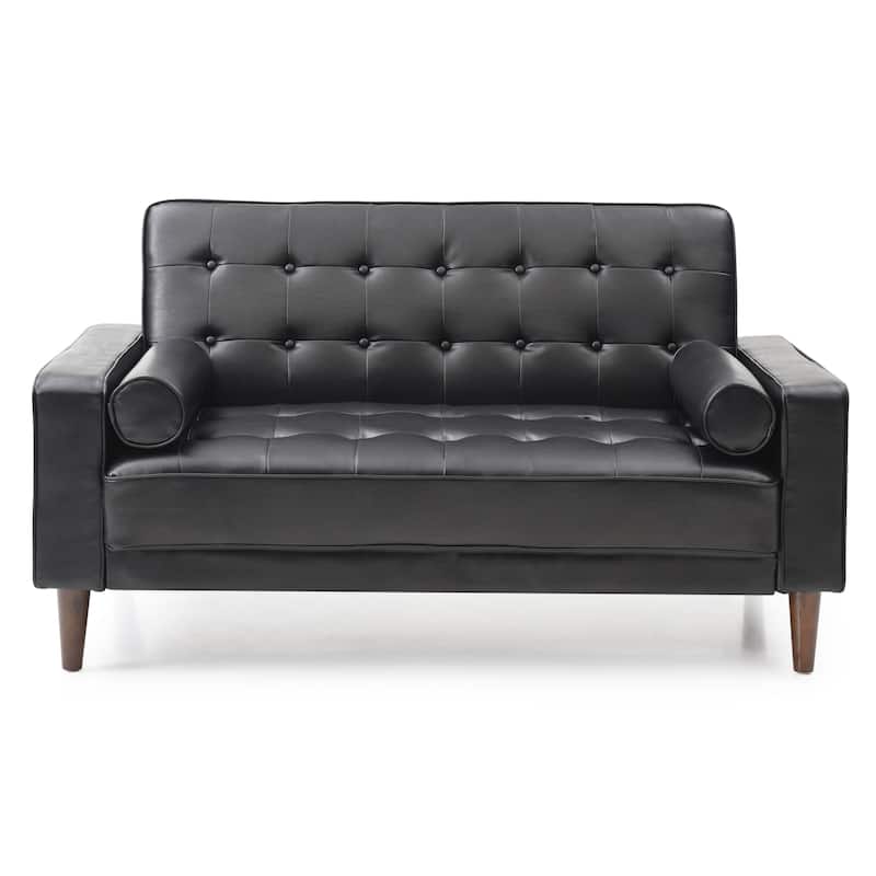 Andrews Faux Leather Loveseat Bed