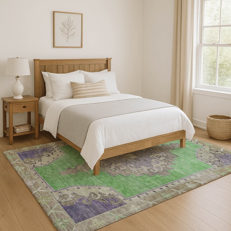 Premium Washable Super Soft Vintage Traditional Mayfield Rug