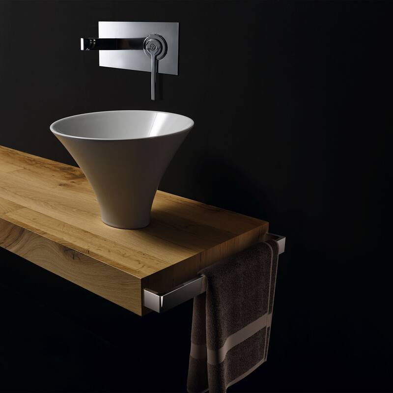 WS Bath Collections Deco 15-7/10" Ceramic Vessel Bathroom Sink