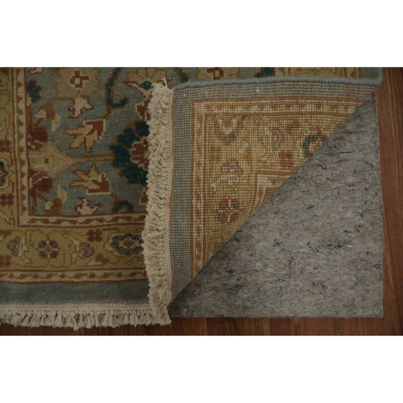 Hand Knotted Oriental 100% Wool Carpet Traditional All-Over Navy Blue & Blues Ziegler Area Rug - 3' 9'' X 2' 0''