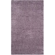 preview thumbnail 43 of 202, SAFAVIEH Laguna Shag Verdiana Solid Color 2-inch Thick Rug. 3' x 5' - Purple