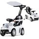 preview thumbnail 7 of 6, 3 in 1 Ride On Push Car Stroller Walking Toy with Canopy White