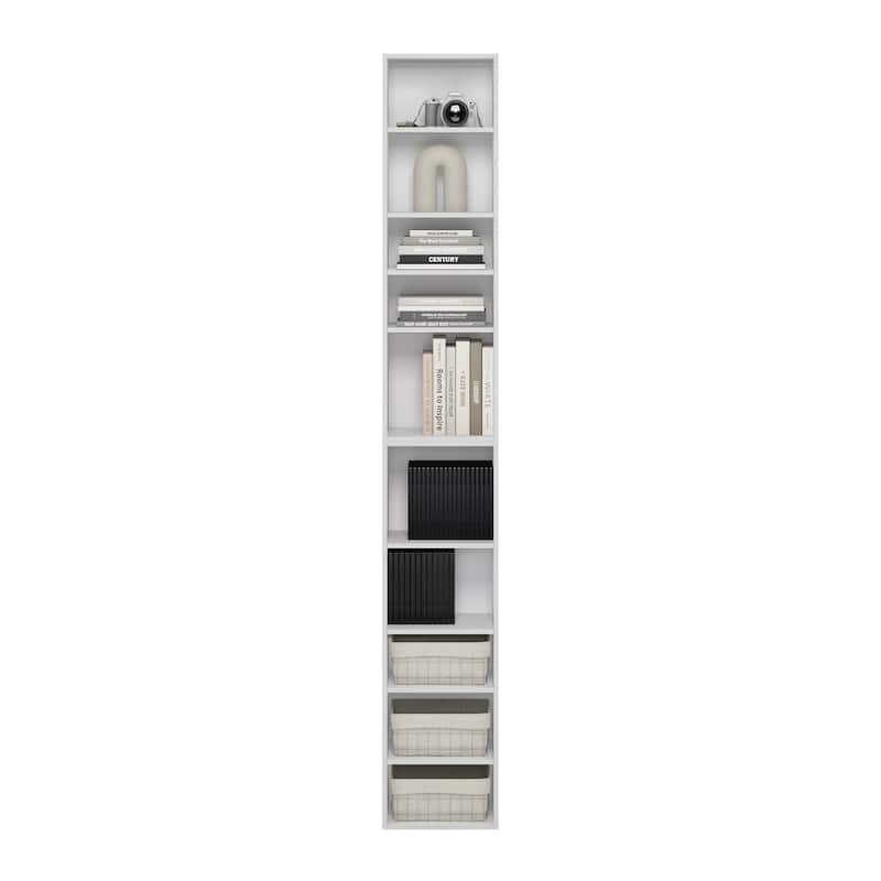 Furinno Pasir 10-Tier Open Shelf Bookcase, Blackwood