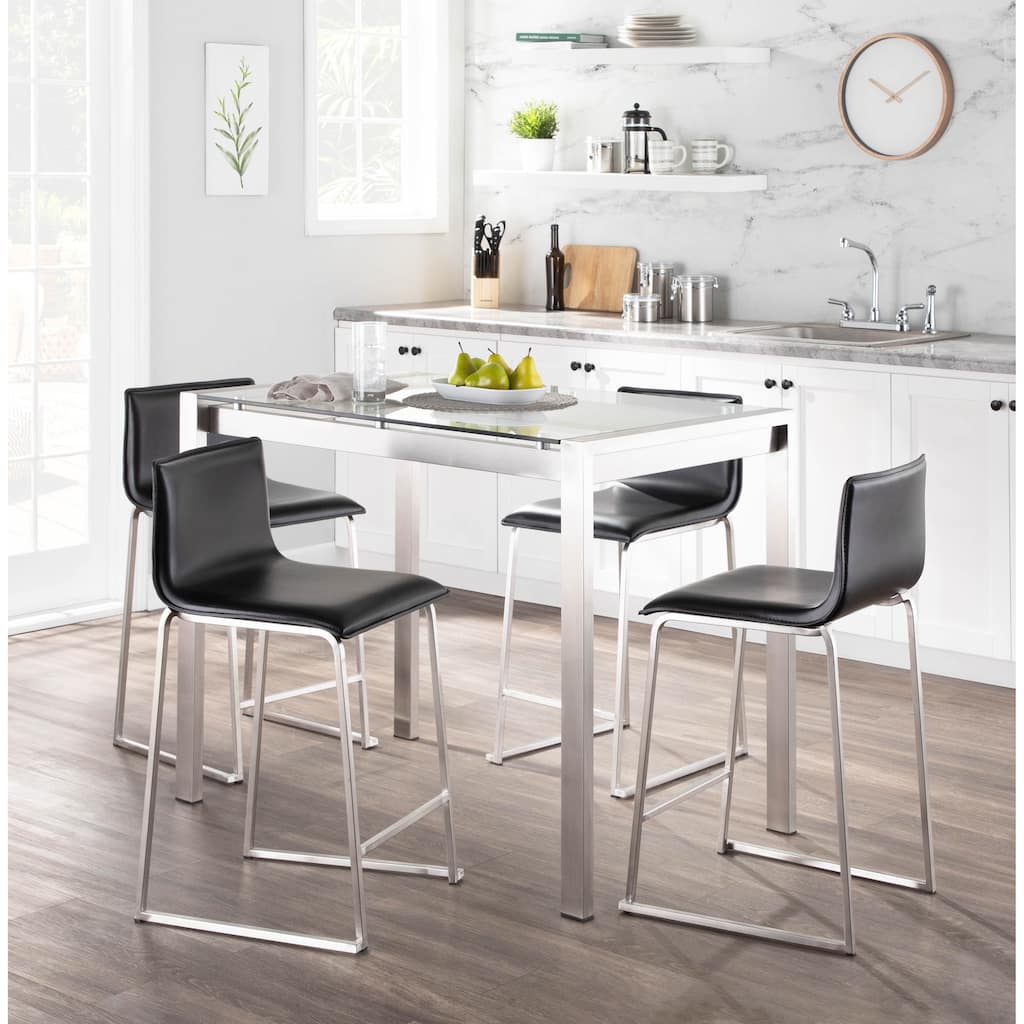 Strick & Bolton Forrest Mara Upholstered 5-Piece Counter Height Dining Set