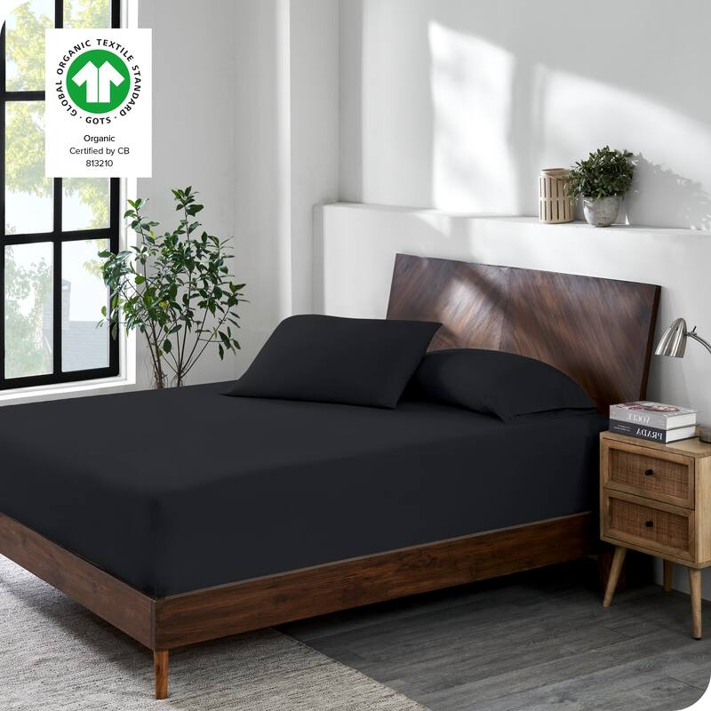 Bare Home Organic Cotton Jersey Fitted Sheet