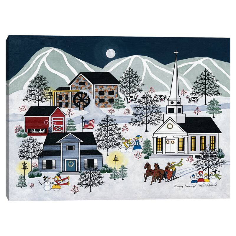 Frosty Evening by Medana Gabbard Canvas Art Print Canvas Art Print