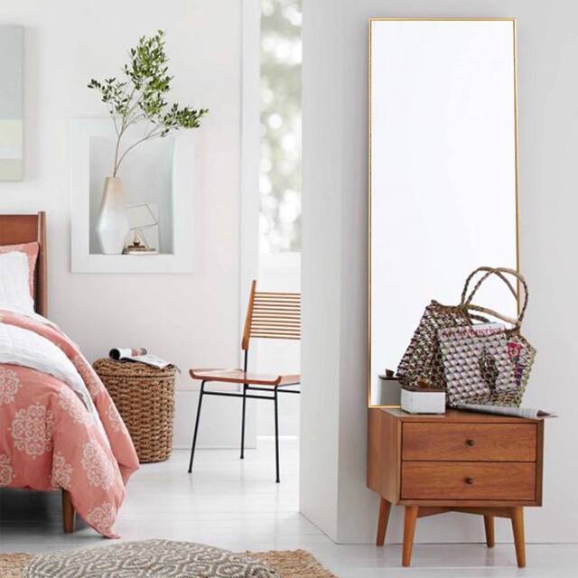 Neutypechic Huge Modern Metal Framed Floor Mirror