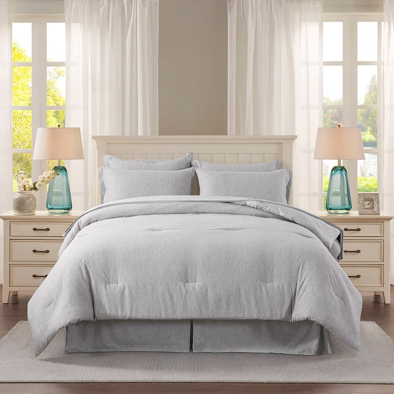 Cationic 8 Piece Comforter Set Ultra Soft