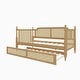preview thumbnail 30 of 40, Wooden Rattan Daybed with 2 Drawers or Trundle