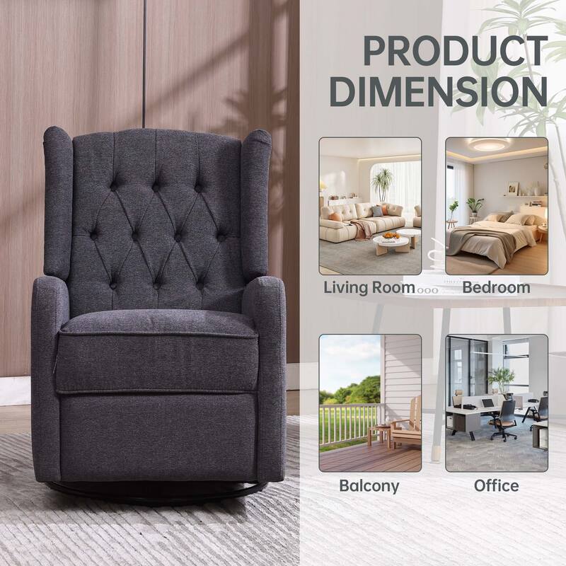 360 Degree Swivel Rocking Recliner Chair