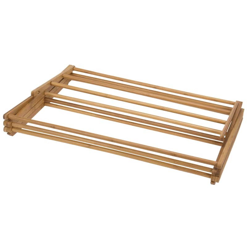 Household Essentials Bamboo Folding Clothes Drying Rack - 29.0"L x 14.1"W x 42.1"H