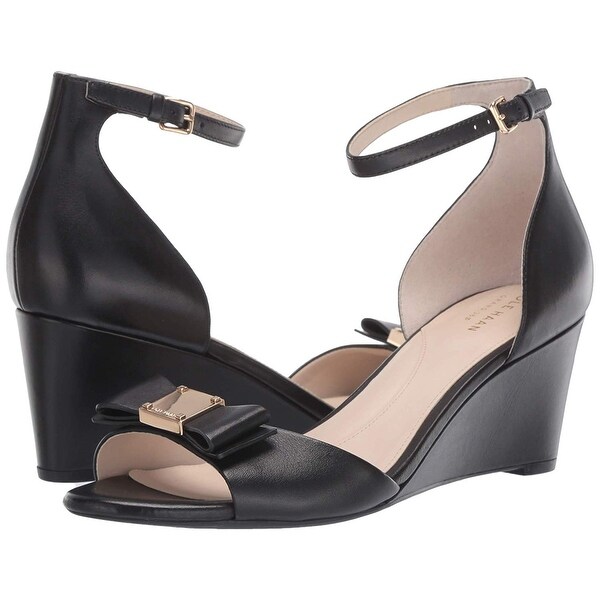 cole haan tali bow wedge sandal