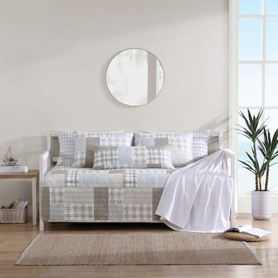 Nautica Clement Beige Cotton 4 Piece Daybed Cover Set