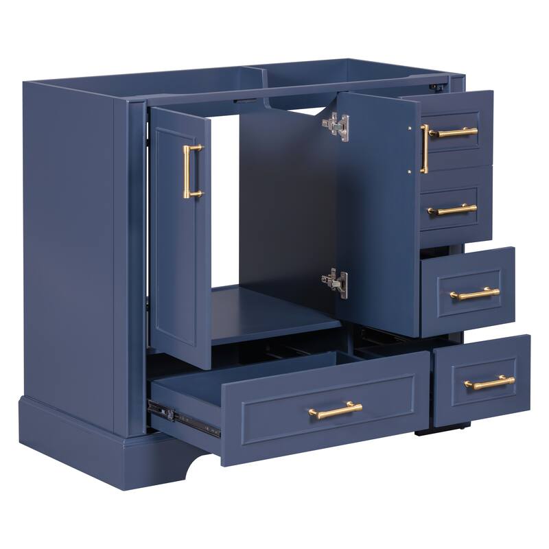 36-inch Traditional Bathroom Vanity with Four Drawers