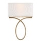preview thumbnail 1 of 2, Brinkley 2 Light Vibrant Gold Wall Mount - 10'' W x 15'' H x 3.87'' D 10'' W x 15'' H x 3.87'' D