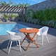 Option White Chairs and Aluminum Legs