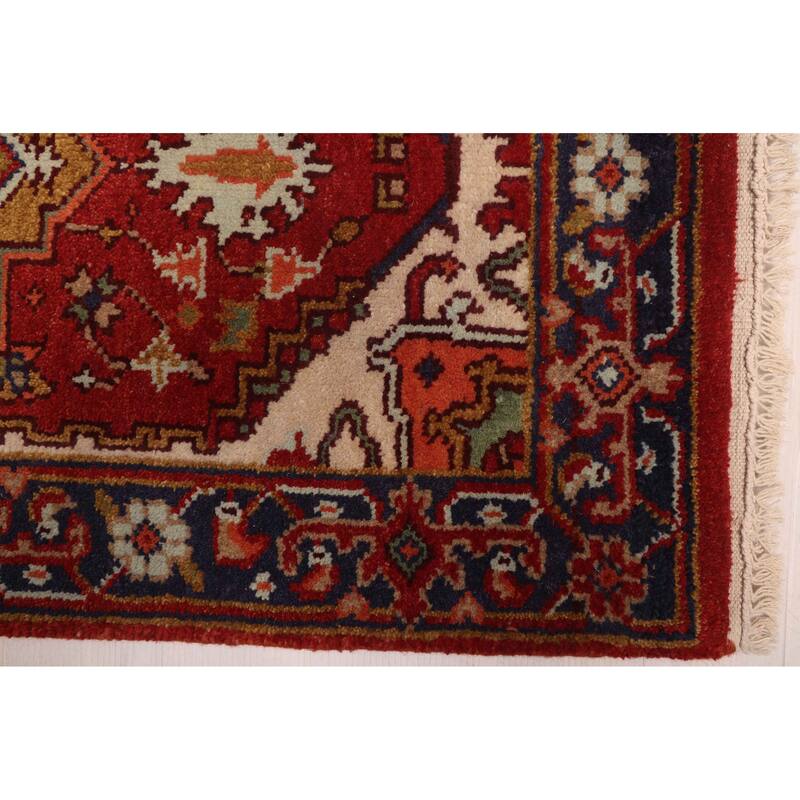 ECARPETGALLERY Hand-knotted Serapi Heritage Red Wool Rug - 2'5 x 14'1