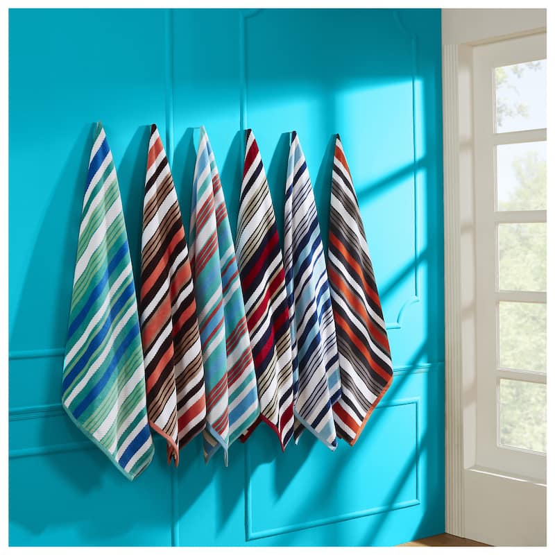 Superior 100% Cotton Rope Textured Oversized Beach Towel Set of 2 - 34 x 64