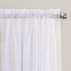 preview thumbnail 19 of 73, No. 918 Erica Crushed Voile Ascot Beaded Sheer Rod Pocket 1-Piece Curtain Valance