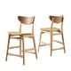 preview thumbnail 6 of 9, Carson Carrington Lund Wood 24-inch Counter Stool (Set of 2) by Christopher Knight Home