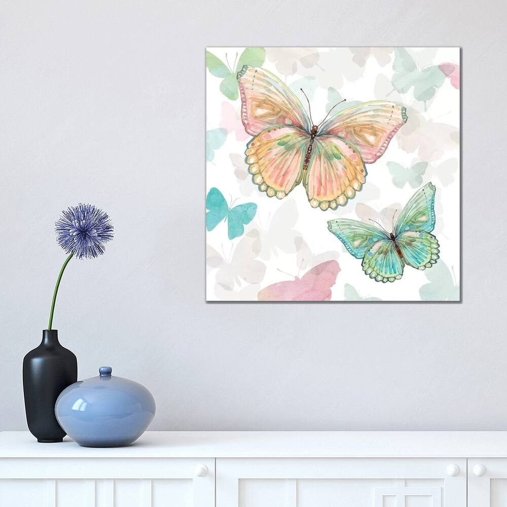 iCanvas "Asbury Garden Butterflies I" by Carol Robinson Canvas Print