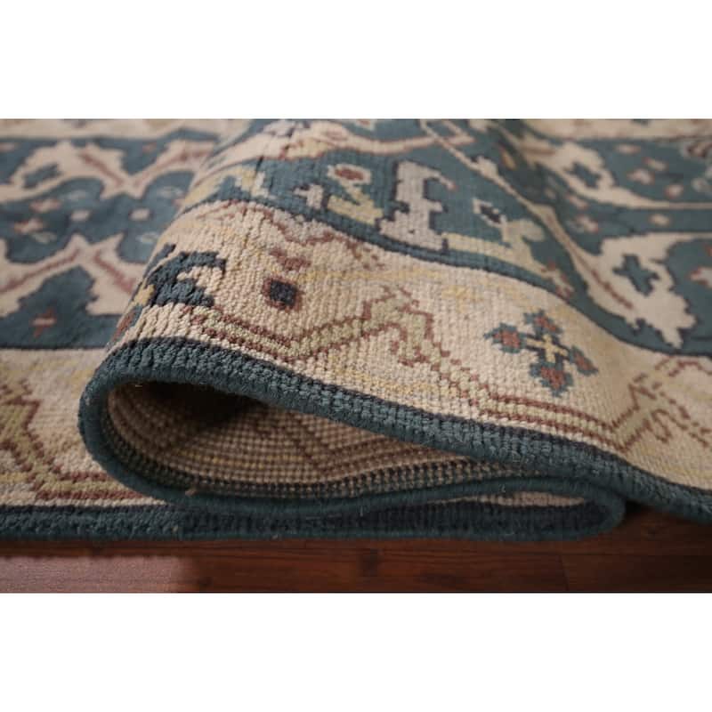 Transitional Oushak Oriental Runner Rug Handmade Wool Carpet - 2'6"x 9'11"