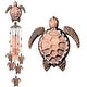 preview thumbnail 1 of 1, Sea Turtle Bronze Wind Chimes