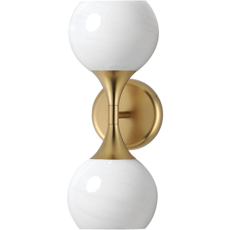 Maxim 21222MR Neve 2 Light 16" Tall Wall Sconce - Natural Aged Brass