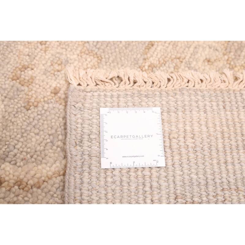 ECARPETGALLERY Hand-knotted Finest Oushak Grey Wool Rug - 7'8 x 9'8