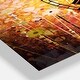 preview thumbnail 3 of 4, Designart 'Abstract Flower Field Watercolor ' Cottage 3 Panels Large Wall CLock - 36 in. wide x 28 in. high - 3 panels