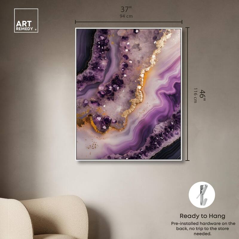 Amethystine Dream I Canvas by Art Remedy
