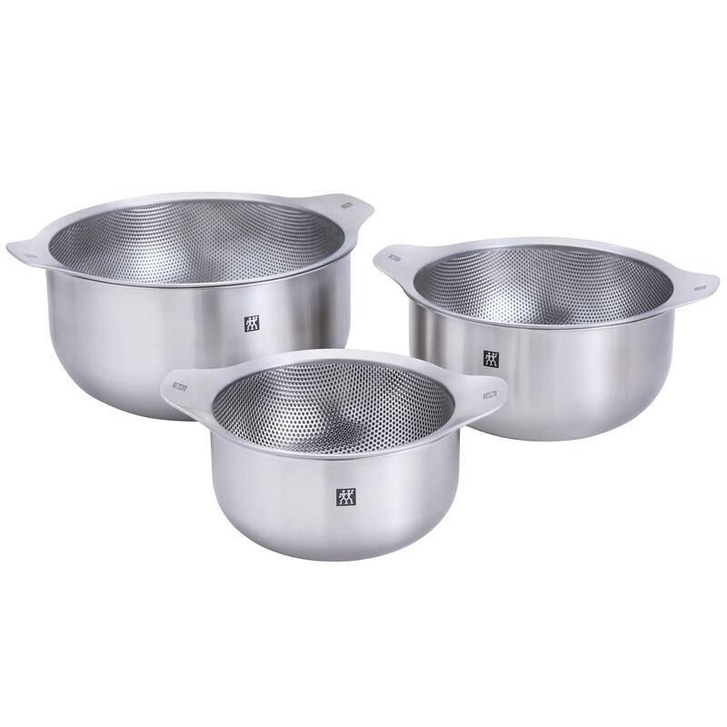 ZWILLING Prep 6-pc Brushed Stainless Steels Nesting Bowls & Strainers Set