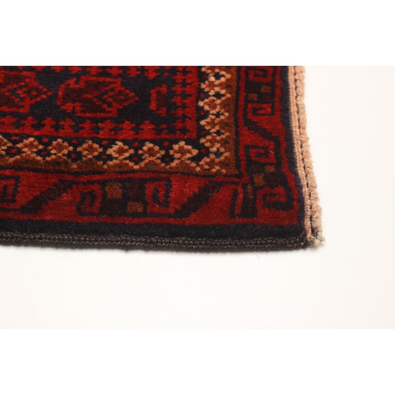 Teimani Burgundy Rug 3'1" x 4'9" - 3'1 x 4'9