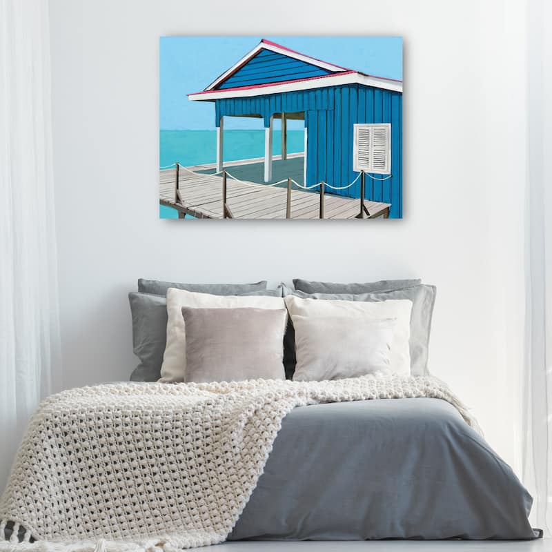 Beachy Blues By Studio Arts Canvas Art Print
