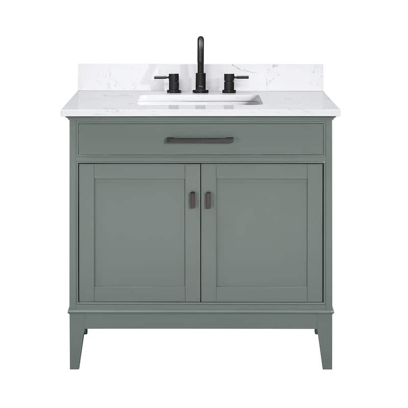 Avanity MADISON-VS37-E Madison 36" Free Standing Single Basin Vanity - Smoke Green