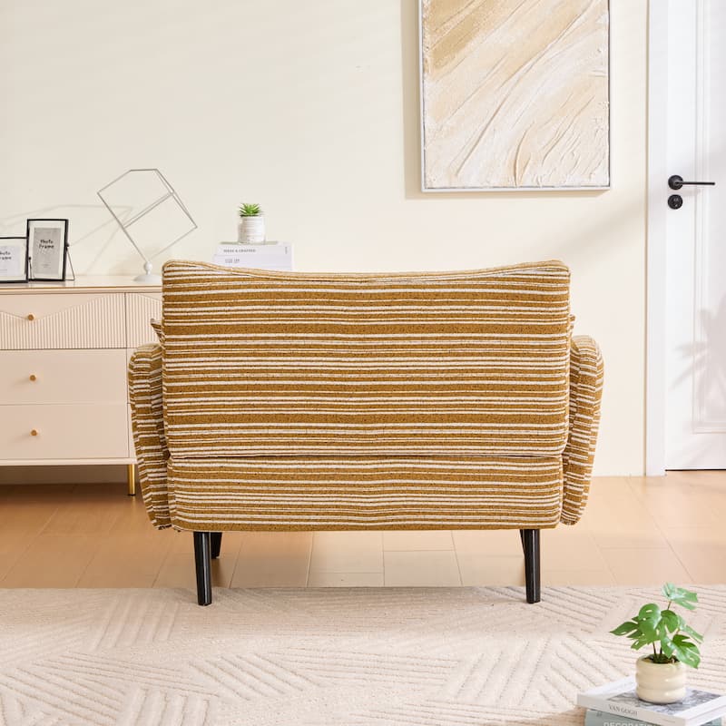 Modern style two seater sofa with ultra comfortable armrests